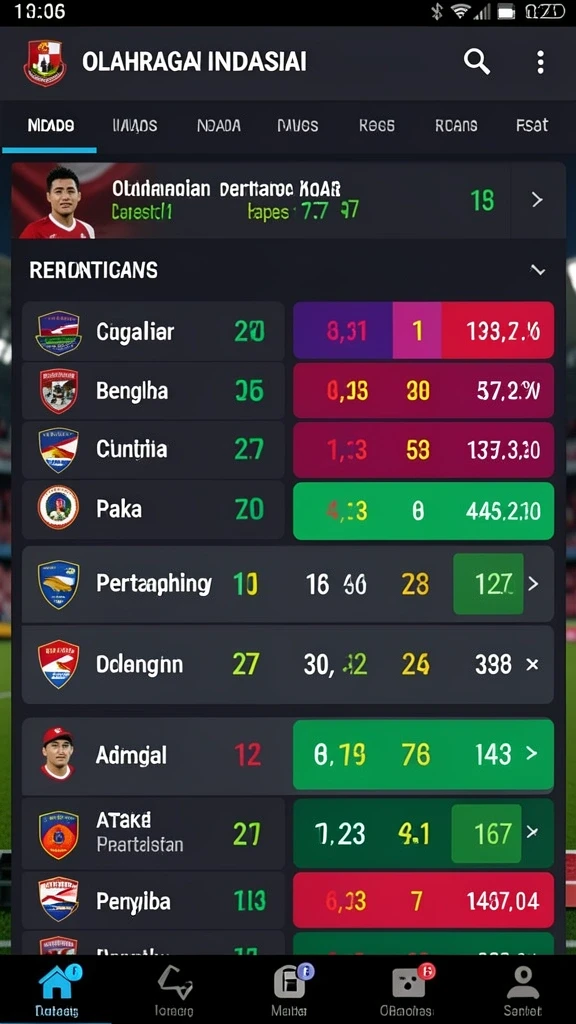 e88 - Tampilan menu yang mudah digunakan untuk navigasi.