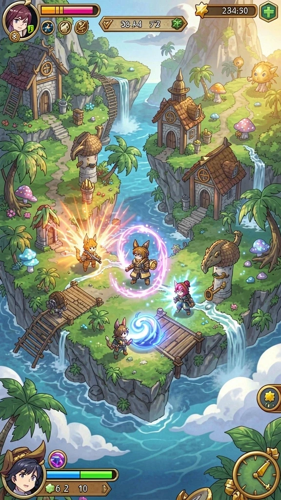 evip3 - Fitur multiplayer yang memungkinkan bermain dengan teman.