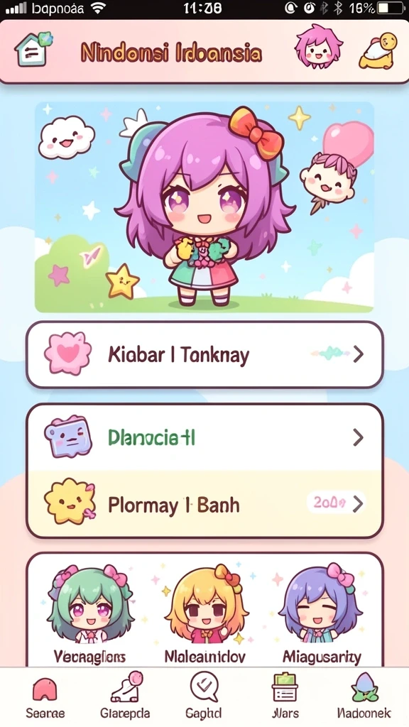 zoro77 - Tampilan home screen ZORO77 yang menarik dan intuitif.